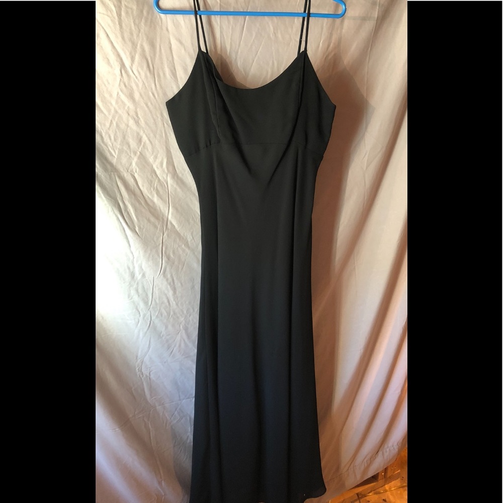 Full length black dress